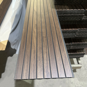 Sonsill thân thiện với môi nội thất <span class=keywords><strong>WPC</strong></span> Panel tường trong nhà tích hợp Panel tường trần <span class=keywords><strong>WPC</strong></span> lambrin - Product Image 3