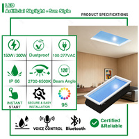 Plafonnier LED contemporain en aluminium ultra-transparent pour chambre à coucher, enfants et adultes