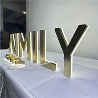 Letras de Canal LED 3D Retroiluminadas Personalizadas, Letrero Comercial de Acero Inoxidable para Hospitales, Decoración, Iluminación Publicitaria para Exteriores
