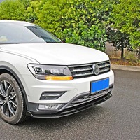 Accessoires extérieurs pour Volkswagen Tiguan L 2017-2021, diffuseur de pare-chocs avant noir mat, kit carrosserie, accessoires de pare-chocs