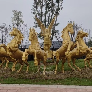 Escultura de Caballo de Guerra de Bronce para Exteriores, Tamaño y Diseño Personalizables, Decoración para Jardín o Plaza - Product Image 4