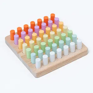 Montessori Intégration Sensorielle Formation Aides Pédagogiques Enfant Echelle Aron Couleurs Blocs Cylindres En Bois Jouet