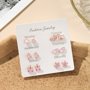 <span class=keywords><strong>Pendientes</strong></span> de Frutas Coloridos de Moda, Lindos <span class=keywords><strong>Pendientes</strong></span> de Aleación con Incrustaciones de Diamantes para Fiestas <span class=keywords><strong>Infantiles</strong></span> y Aniversarios - Product Image 2