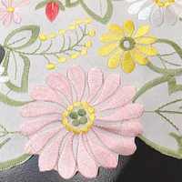 Napperons ronds brodés en gros, motif marguerites printanières, 15 pouces, pour la maison, la cuisine, la salle à manger, décoration de table d'été, style ajouré