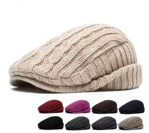 Nouveau Béret en Coton Tricoté Hiver 2024 pour Femme, Doublure Polaire, Protège-Oreilles Chauds, Chapeau Ivy pour Homme et Femme - Product Image 2