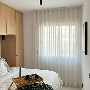 Rough Linen Textured Tulle <b>Curtains</b> for Bedroom Elegant and Stylish Product Genre - Product Image 3