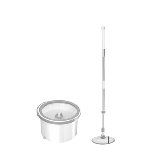 Lavage à la main libre de la vadrouille ronde et du seau séparés de l'eau sale avec une seule vadrouille ronde magique pour le nettoyage du sol et le ménage - Product Image 2