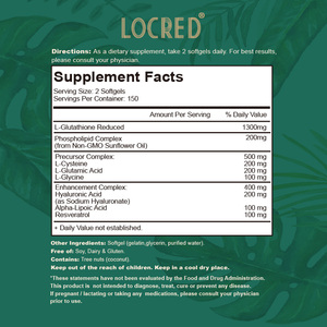 Cápsulas Blandas de Glutatión Liposomal con Colágeno y Vitamina C, Antioxidante, Defensa Inmunológica, Potenciador de la Luminosidad de la Piel - Product Image 6