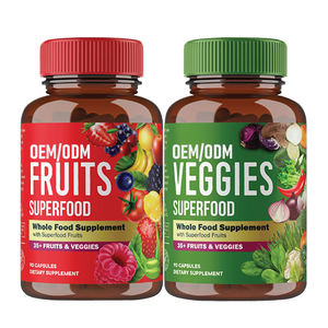 Kapsul Serat Diet Vitamin Dewasa OEM Custom MHML FV01 90 Kapsul 3 Kali Sehari Suplemen Nutrisi Buah dan Sayuran - Product Image 1