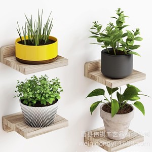 <b>Wall</b> Mounted Wooden Shelf Rectangle Natural Wood Color <b>Wall</b> <b>Display</b> Shelf For Home Decor - Product Image 1