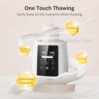 Chauffe-biberon multifonction numérique à commande tactile OEM 2026, chauffe-biberon rapide, stérilisateur à vapeur, chauffe-lait pour bébé avec veilleuse