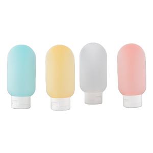 Reistoiletartikelen Hervulbare Draagbare Vloeistofcontainers 2 Oz Lekvrije Uitknijpbare Siliconenbuizen Met Kartonnen Drank - Product Image 1