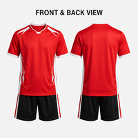 Ensemble maillot et short de football personnalisé pour jeunes, kit athlétique imprimé par sublimation pour garçons, tenue de compétition de football en plein air