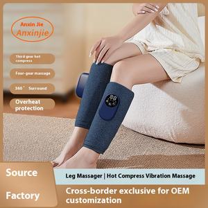Masseur de jambes multifonctionnel pour la maison, nouvelle version améliorée avec vibration par ondes d'air et fonction de compression chaude pour les mollets - Product Image 5
