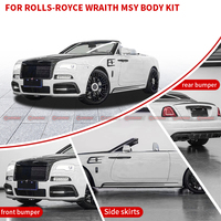 Kit carrosserie en fibre de carbone sèche de style MSY de qualité supérieure pour Rolls Royce Wraith Pare-chocs avant Jupes latérales Garde-boue Aileron arrière