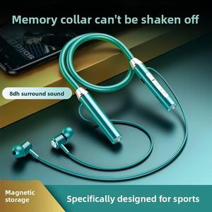 Dual-Tai Từ Thể Thao Tai Nghe Không Dây Mô Hình Mới JL Pin Lớn Dây Đeo Cổ LED Pin Cross-Biên Giới Cho <span class=keywords><strong>Bluetooth</strong></span> Khe Cắm Thẻ Nhớ - Product Image 2