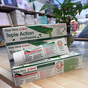 <span class=keywords><strong>Dentifrice</strong></span> <span class=keywords><strong>triple</strong></span> <span class=keywords><strong>action</strong></span> à l'aloe vera Crera - Product Image 3