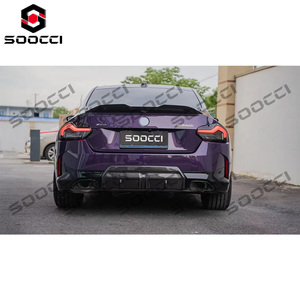 ตัวกระจายแสงด้านหลังแบบแผ่นคาร์บอนไฟเบอร์สำหรับ BMW 2ซีรีส์ G42 M225i M240i คูเป้ตัวแยกขอบกันชนท้ายแบบสปอร์ตตัวกระจายแสงสปอยเลอร์ - Product Image 6