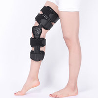 Attelle de jambe réglable pour rééducation des fractures, fixation à boucle et crochets, support médical pour genou adulte