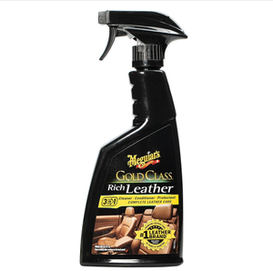 Limpiador y Acondicionador de Cuero Meguiar's Gold Class Rich 3 en 1 en Aerosol, No Grasoso, Protección UV Avanzada, <span class=keywords><strong>Brillo</strong></span> Protector de <span class=keywords><strong>Pintura</strong></span> 15.2 - Product Image 1