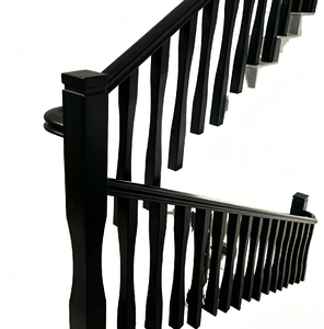 Barandilla de Madera Personalizada de Alta Calidad, Balaustre de Roble Rojo Eden, Piezas para Escaleras, Muebles Elegantes, Escalera de Balcón - Product Image 1