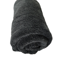 Serviette en microfibre 1400 Gsm Serviette de séchage Chiffons en microfibre Lavage attentionné Chiffons de nettoyage en microfibre pour les détails de voiture 1200gsm