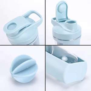 500 נייד מ "ל חלבון שייקר ובקבוק מים לפני אימון מיני שייקר אימון בקבוק ספורט חדר כושר לחיצת - Product Image 4