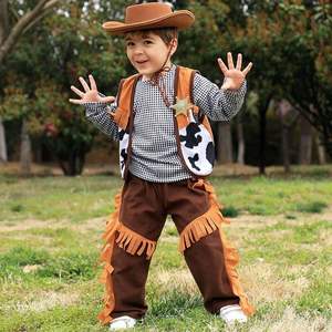 Costume da cowboy per bambino, set di abiti western per bambini, per giochi di ruolo e cosplay - Product Image 3