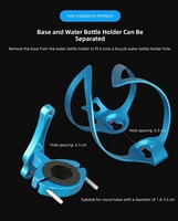 Porte-bidon de vélo en alliage d'aluminium JOHORSE ultra léger, réglable en une seule pièce, rotatif à 360°, pour VTT/vélo de route
