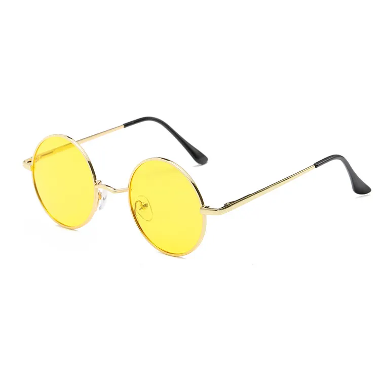 Manufacture Sunglasses Round Shape Yellow Lens Night Vision Driver Glasses Sunglasses