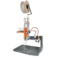 Machine d'agrafage automatique pneumatique industrielle pour métaux, cartons et bois, avec moteur à pompe PLC et système d'aiguilles variables, sans agrafes élastiques
