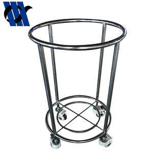 BDT224 Carro para muebles de hospital Cubo de limpieza de residuos con ruedas Cubo de residuos Kich de acero inoxidable - Product Image 3