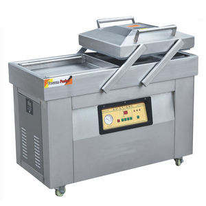 Commercial electric double chamber vacuum sealing <b>machine</b> for efficient food vacuum large bag food meat ham - Product Image 3
