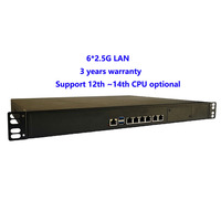 Appliance de sécurité pare-feu réseau industriel 1U en rack, 4 ports 10G SFP+ et 10 ports 2.5G avec bypass pour SD-WAN au niveau du périphérique d'entreprise