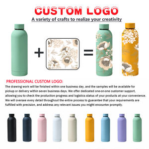 Termos Deportivos Personalizados de Acero Inoxidable con Aislamiento al Vacío de 350ml, 500ml, 750ml y 1000ml, Botellas de Agua Caliente con Revestimiento de Goma, Venta al Por Mayor - Product Image 5