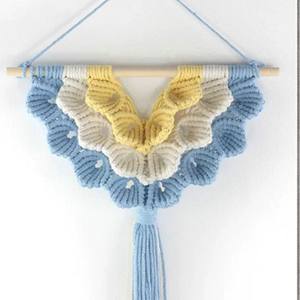 Atrapasueños hecho a mano hermoso amanecer, colgante de pared, macramé, colgadores bohemios, atrapasueños de algodón para decoración del hogar y la Oficina - Product Image 1