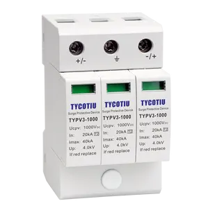 Tycotiu TYPV3-1000 Omvormers & Converters Spds Spd Overspanningsbeveiliging Afstandsbediening Signalering Optionele Din Rail Overspanningsopvanger 1000V
