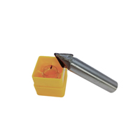 Fraise CNC diamantée sur mesure TUOKE TK2148 pour le travail du bois, fraisage en montée, rainure V-60 pour bois massif