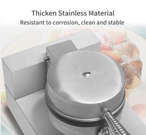 Профессиональный производитель яичных вафель с одной головкой, антипригарная вафельница из нержавеющей стали, бельгийские вафли, электрическая сэндвич-вилка - Product Image 2