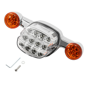 Feux arrière LED TCMT, clignotants de freinage, compatibles avec <span class=keywords><strong>Harley</strong></span> Low Rider S FXLRS 2020-2024 FXLR 2018-2020, feu arrière chromé - Product Image 6
