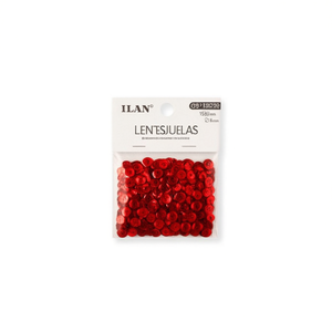 Paillettes Ilan 6mm Rosse 15g per Artigianato e Decorazione - Product Image 1