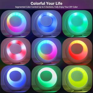 Chambre Rechargeable RGB Touch Sensing Warm Light Lampe de chevet LED Night Lamo avec télécommande - Product Image 6