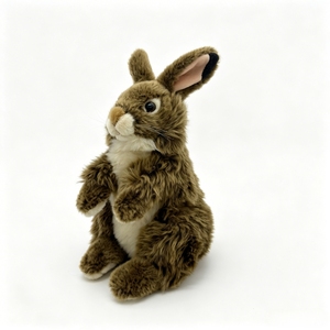 Muñeco de Peluche de Conejo Salvaje Realista, Fabricación OEM/ODM, Conejo Marrón de Peluche, Tamaño Personalizado, Peluche de Animal para Recuerdo - Product Image 2