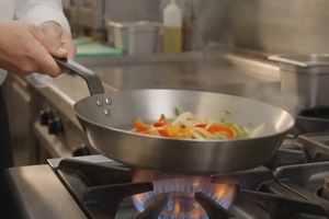 Poêle à frire en fonte noire, ustensiles de cuisine pour restaurant avec poignée suspendue 20 24 26 30cm SUNNEX - Product Image 3