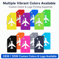 Étiquette de bagage en silicone 3D PVC personnalisée avec logo, de haute qualité, promotionnelle et mignonne