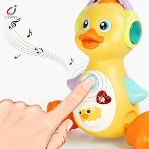 Jouet de <span class=keywords><strong>canard</strong></span> dansant à LED Chengji, <span class=keywords><strong>canard</strong></span> musical coloré éducatif à piles, jouet électrique pour bébé - Product Image 3