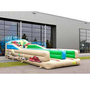 Pista Gonfiabile a Doppia Corsia per Bungee Run con Imbracatura di Sicurezza, Gioco Gonfiabile Bungee Run, Gara Gonfiabile Bungee - Product Image 2