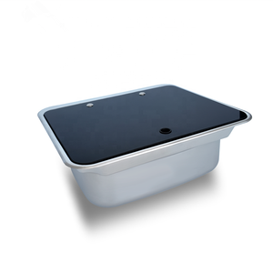 安い価格深いRVシンクステンレス鋼キャンピングバー盆地キャラバンキッチンシンクカウンター上長方形シングルボウルRVシンク - Product Image 2