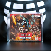 Boîte de présentation en acrylique SHP avec protection UV à 99 % pour cartes Gundam TCG, boîte de rangement magnétique pour collection de boosters TCG