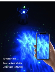 <span class=keywords><strong>Astronauta</strong></span> <span class=keywords><strong>galaxia</strong></span> <span class=keywords><strong>proyector</strong></span> lámpara de noche regulable lámpara de proyección LED con control remoto para niños dormitorio decoración de fiesta en casa - Product Image 5